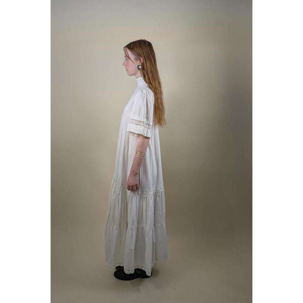 1960's laura ashley rare cream prairie western dress - Picture 2 of 3